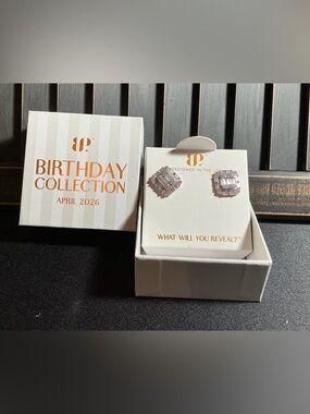 Bomb Party April 2026 “The Marcella Studs” Rhodium ER19424
